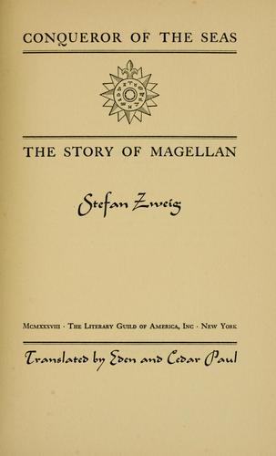 Couverture de Magellan, Stefan Zweig